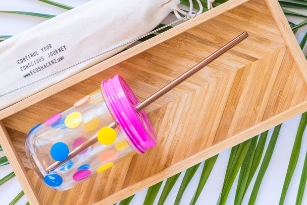 EcoShack Rose Goldy Metal Straws - EcoShackNZ