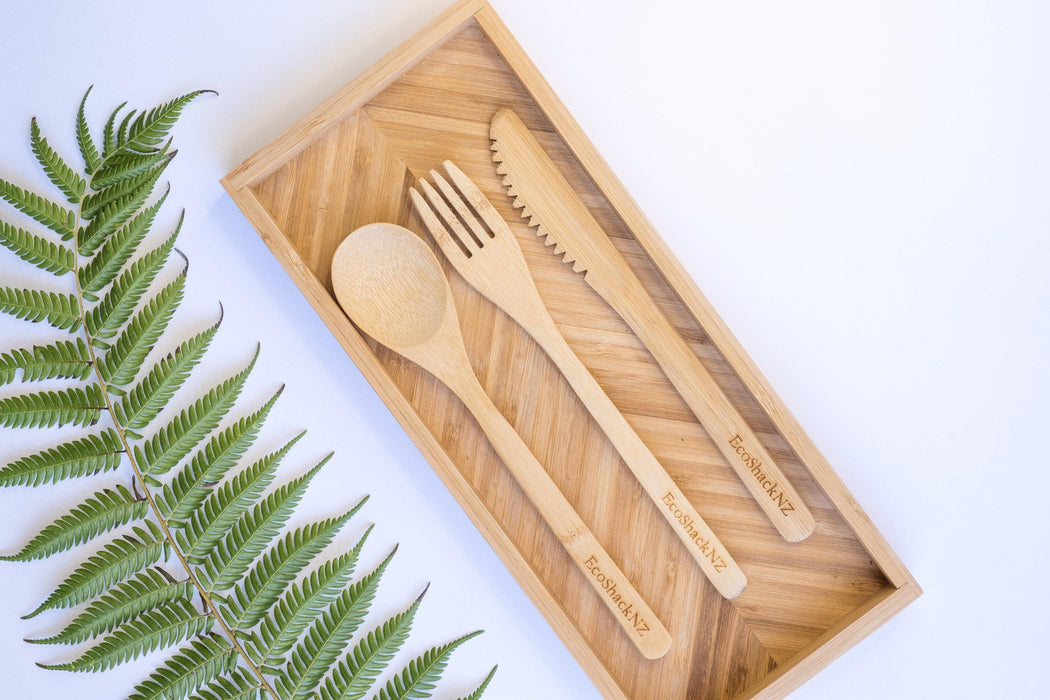 EcoShack Reusable Bamboo Cutlery Set - EcoShackNZ