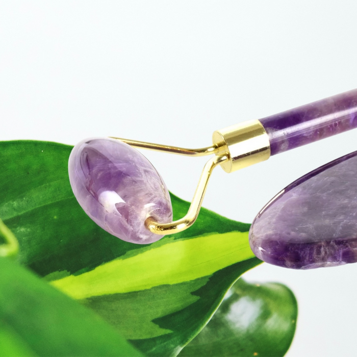 EcoShack Amethyst Facial Roller & Gua Sha Set EcoShackNZ EcoShack Amethyst Facial Roller & Gua Sha Set EcoShackNZ
