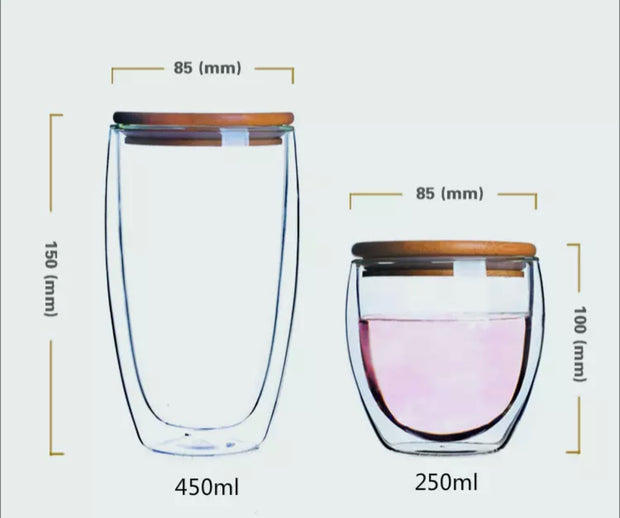 EcoShack Double-walled Glass Cup