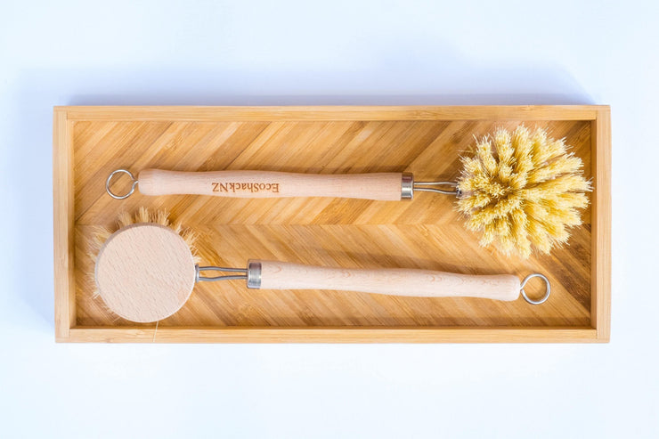 EcoShack Plastic-Free Dish Brush with Replaceable Head - EcoShackNZ